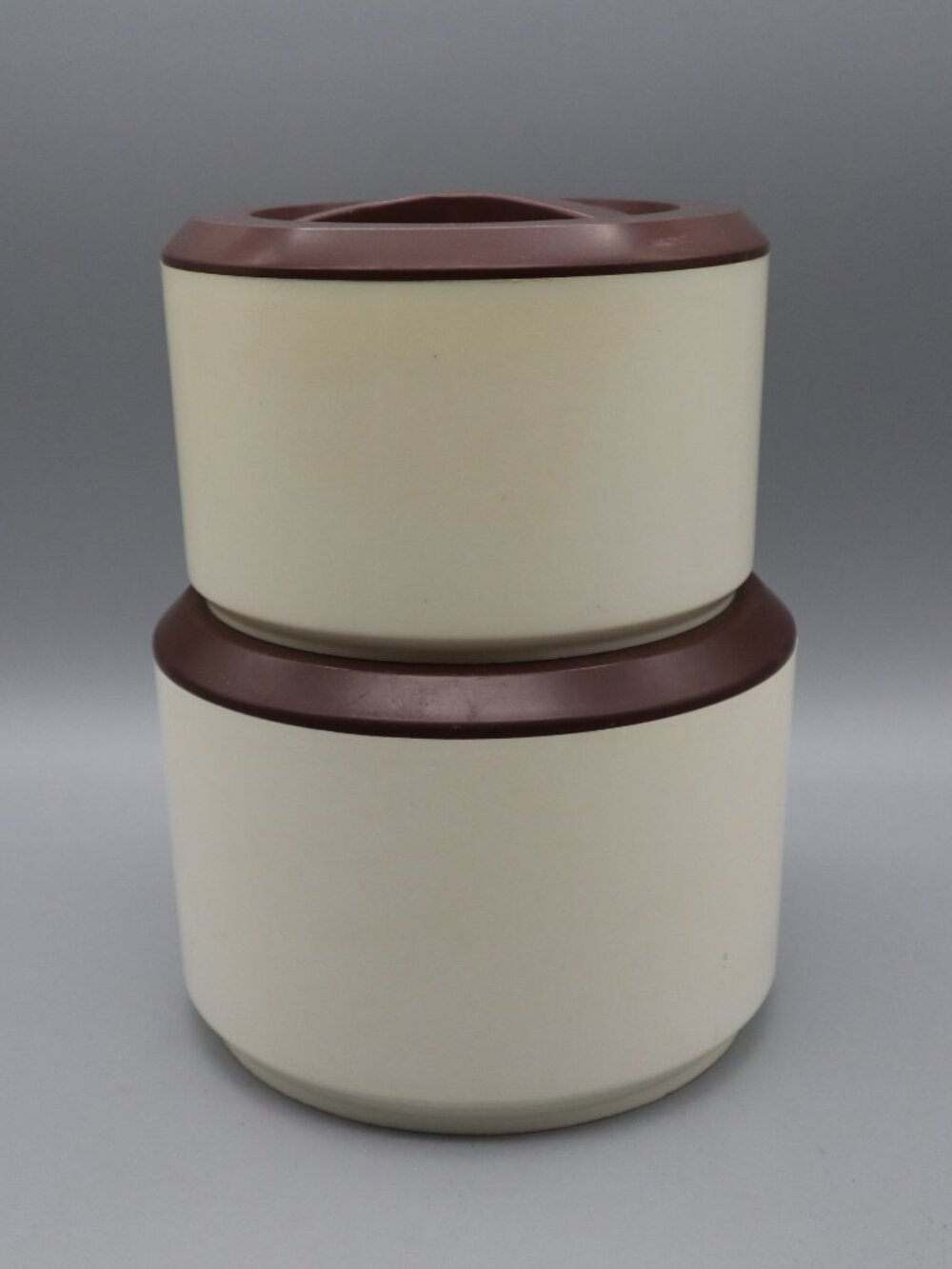 2 Vtg '70s Sterilite Spice of Life Plastic Nesting Storage Containers w/ Lids - Picture 2 of 6